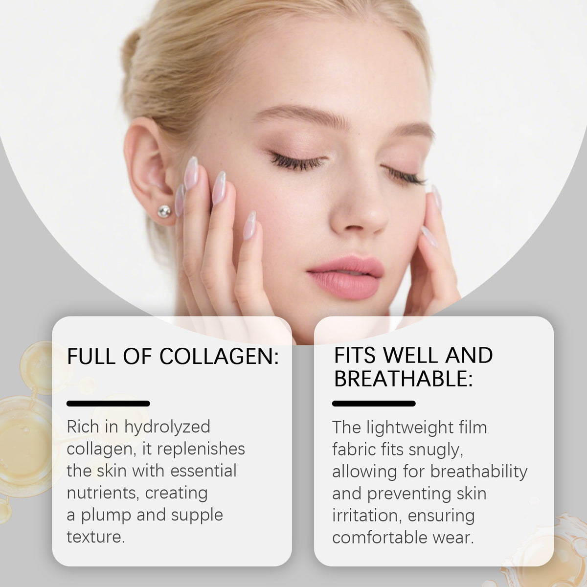 Hydrolyzed Collagen Protein Sheet Masks