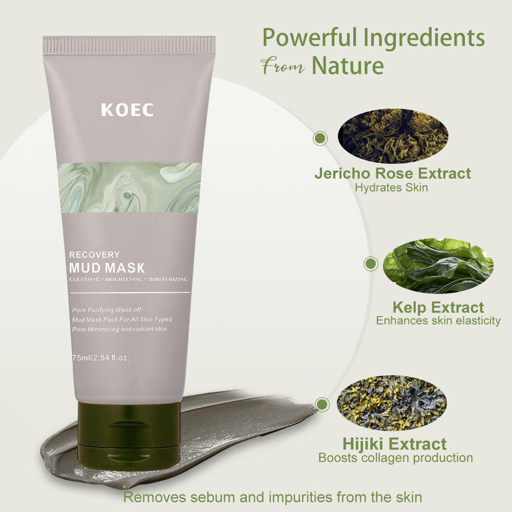 Volcanic Mud Facial Mask with Brush