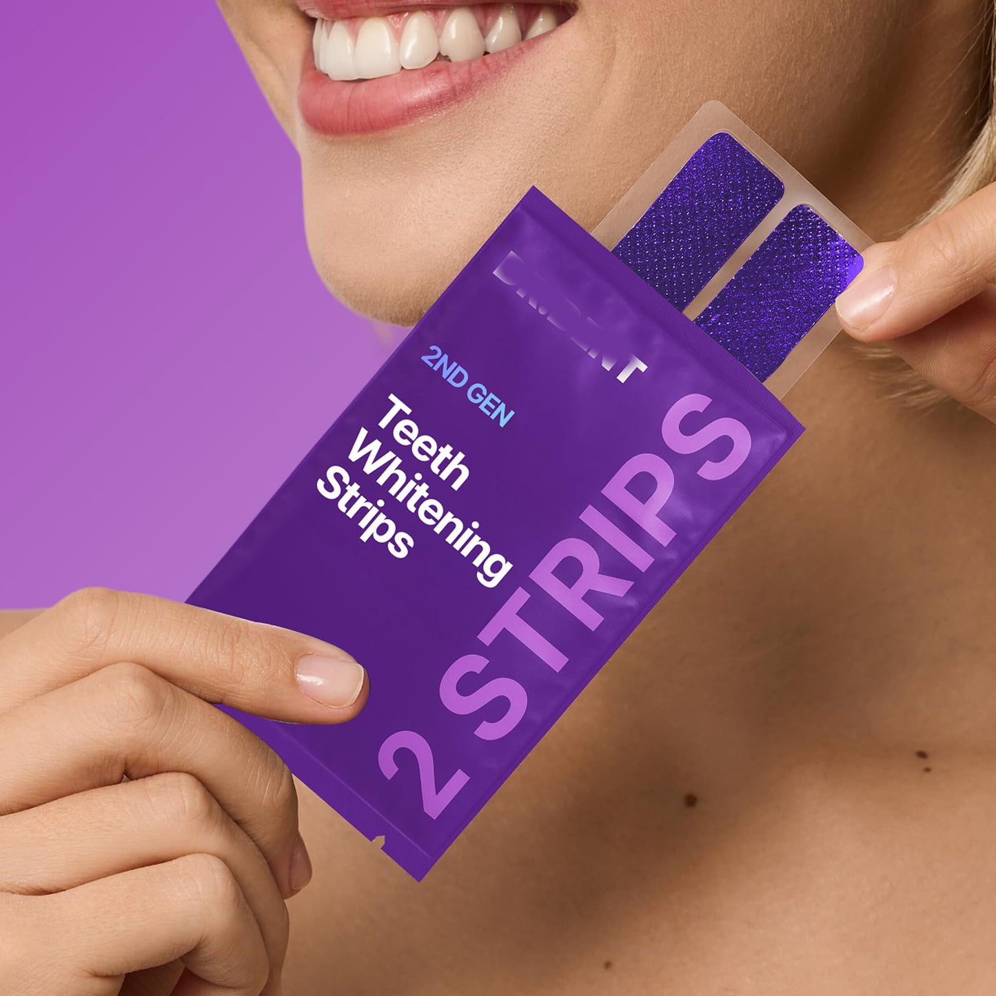 Purple Teeth Whitening Strips