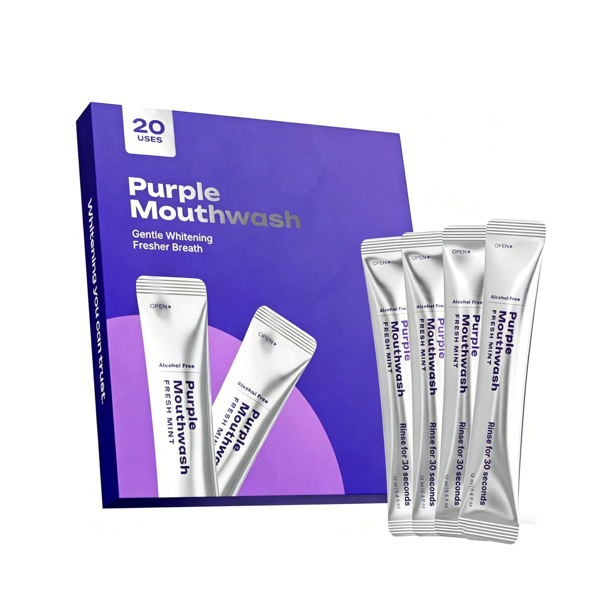 Purple Teeth Whitening Strips