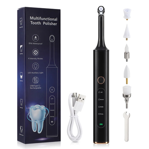 Electric Tooth Polisher 4 Modes Dental Tartar Remover Plaque Stains Cleaning Teeth Whitening Cleaner Tool Calculus Removal GODSIGN