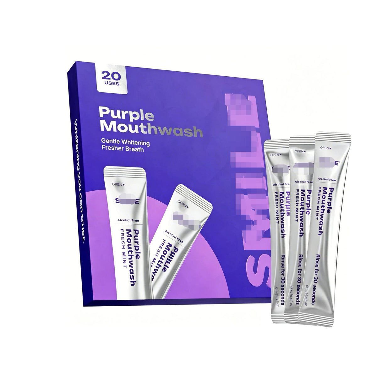 Purple Teeth Whitening Strips