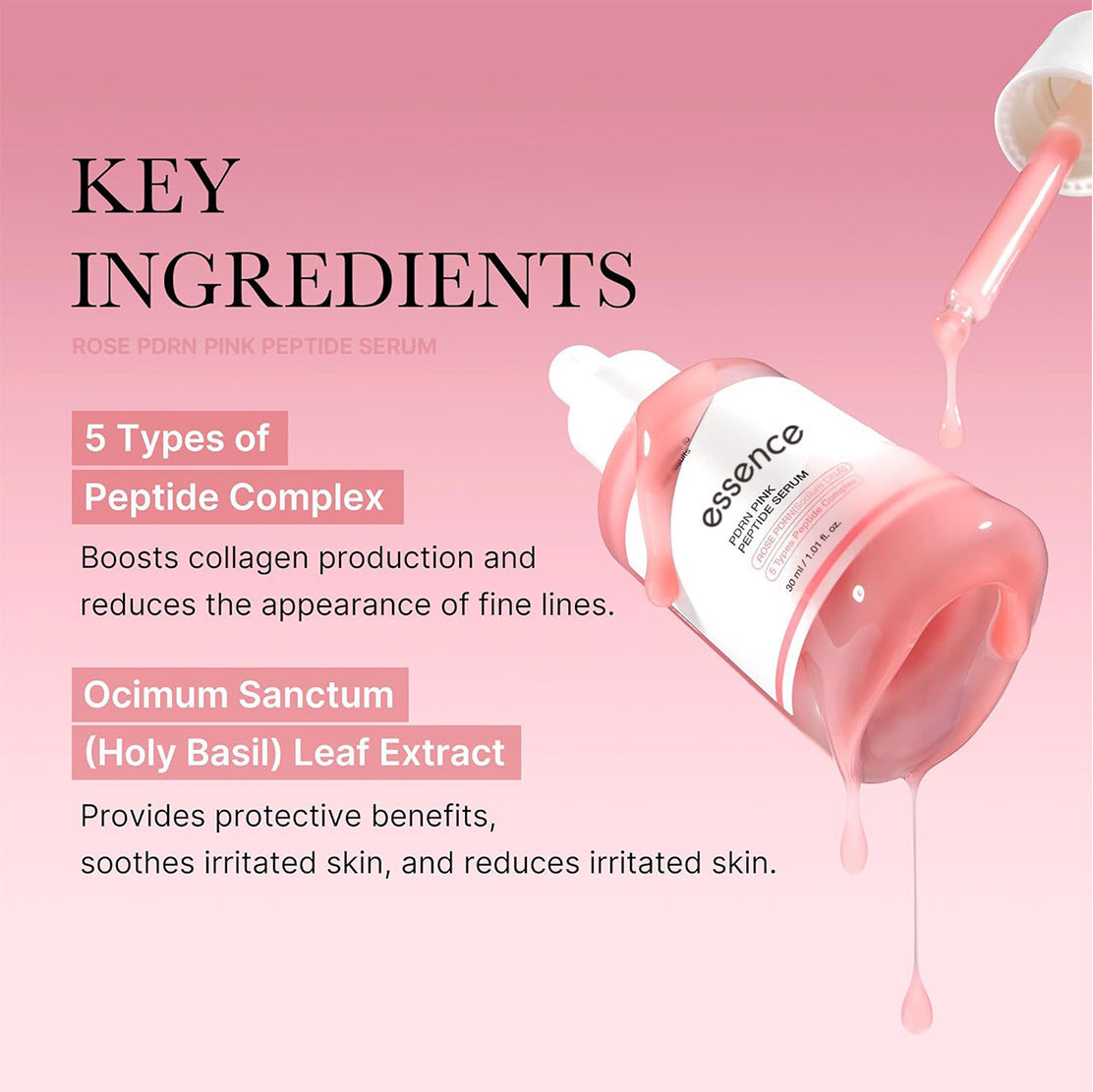 Pink Polypeptide Essence with Nicotinamide