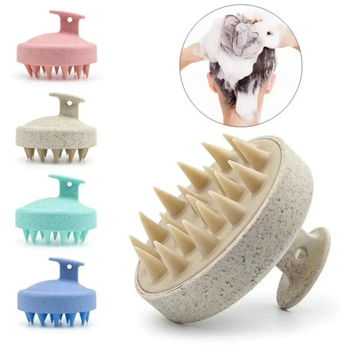 1PC Silicone Shampoo Brush Body Massage Brush Bath Shower Brush Salon Hairdressing Tool Scalp Spa Massage Comb Hair Washing Comb GODSIGN