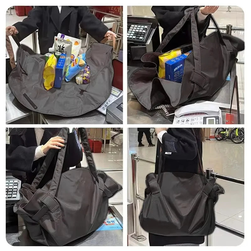 Multifunctional Large Capacity Foldable Travel Organizer Bag - Durable Lightweight & Waterproof Tote/Duffel Includes Picnic Mat GODSIGN