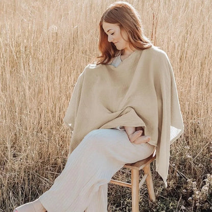 Solid Color Maternal Nursing Covers Comfortable Soft Breastfeeding Blanket Stroller Blanket 2 in 1 Feeding Clothes GODSIGN