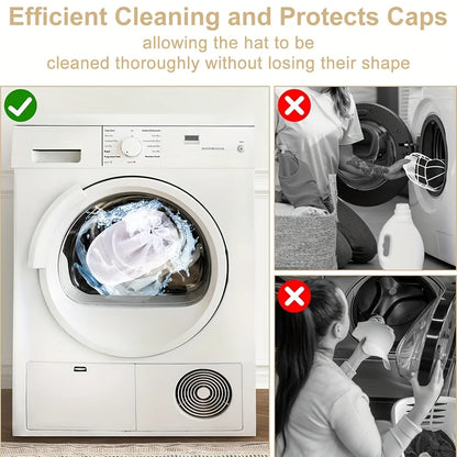 Washing machine cap cleaning cage, cap washer with mesh bag, baseball cap cleaning cap ,suitable for cleaning various hats GODSIGN