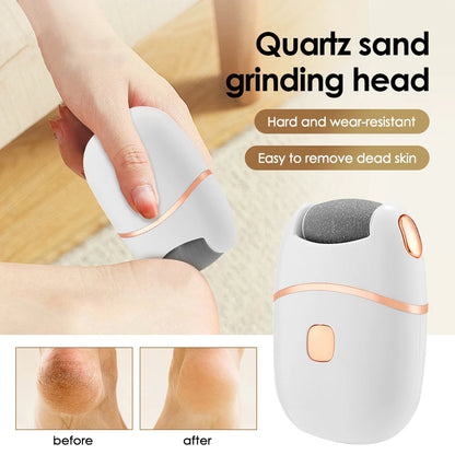 USB Rechargeable Electric Foot Grinder Thick Leather Polishing Dead Skin Remover Calluses Scrubber Foot Dry Cracked Feet Care GODSIGN
