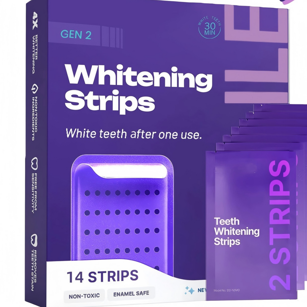 Purple Teeth Whitening Strips