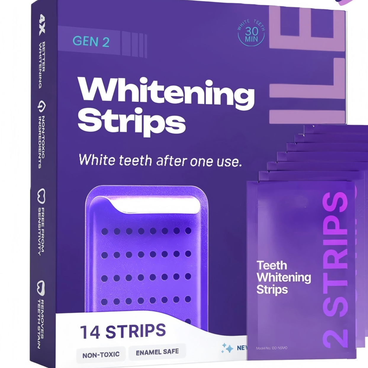 Purple Teeth Whitening Strips