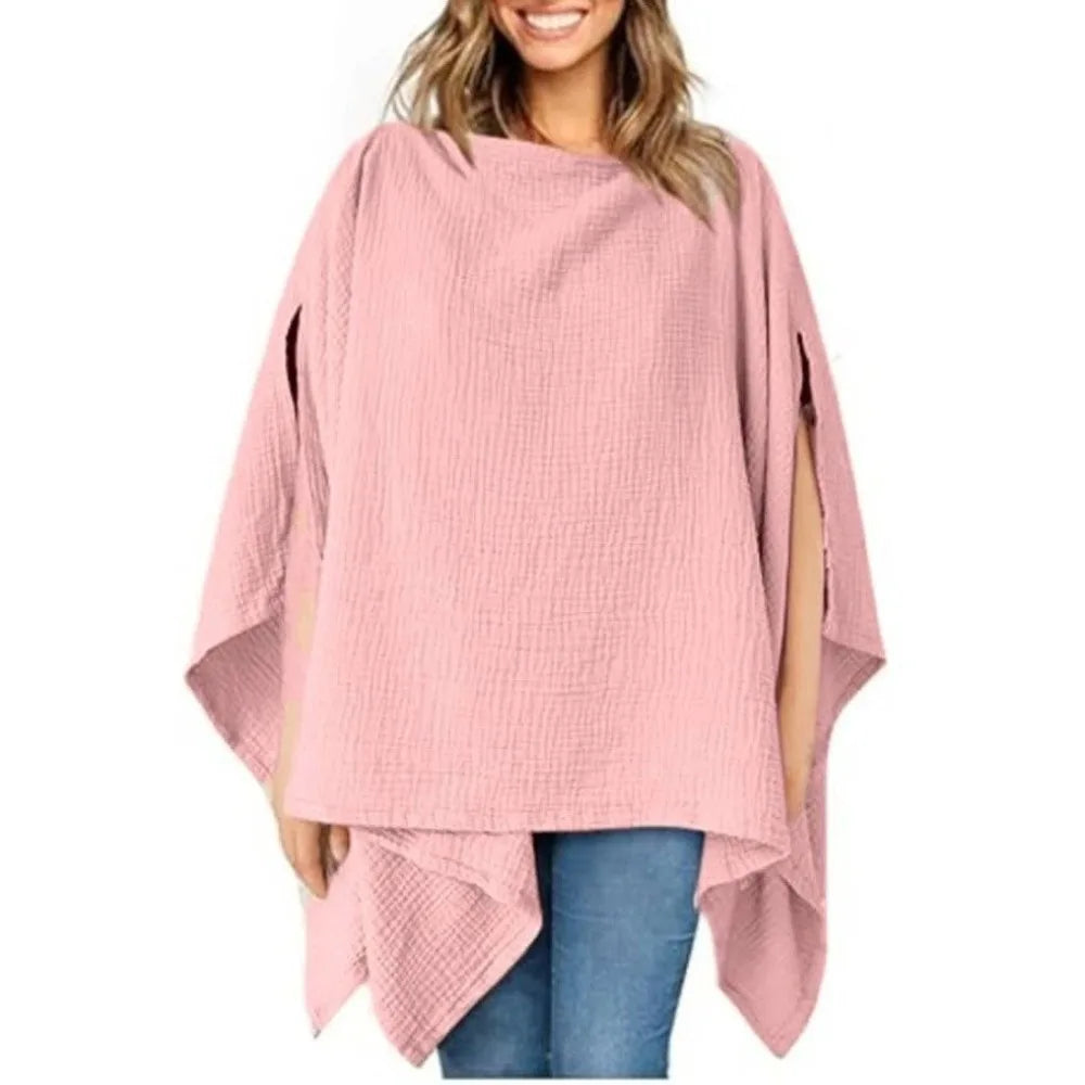 Solid Color Maternal Nursing Covers Comfortable Soft Breastfeeding Blanket Stroller Blanket 2 in 1 Feeding Clothes GODSIGN