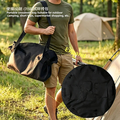 Multifunctional Large Capacity Foldable Travel Organizer Bag - Durable Lightweight & Waterproof Tote/Duffel Includes Picnic Mat GODSIGN