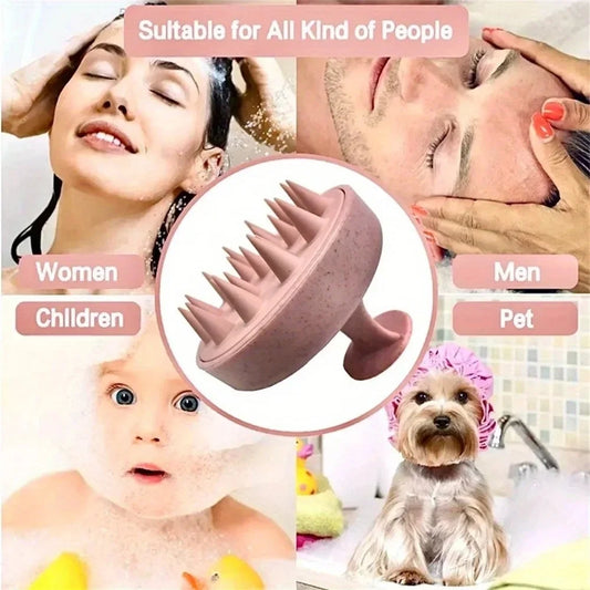 1PC Silicone Shampoo Brush Body Massage Brush Bath Shower Brush Salon Hairdressing Tool Scalp Spa Massage Comb Hair Washing Comb GODSIGN