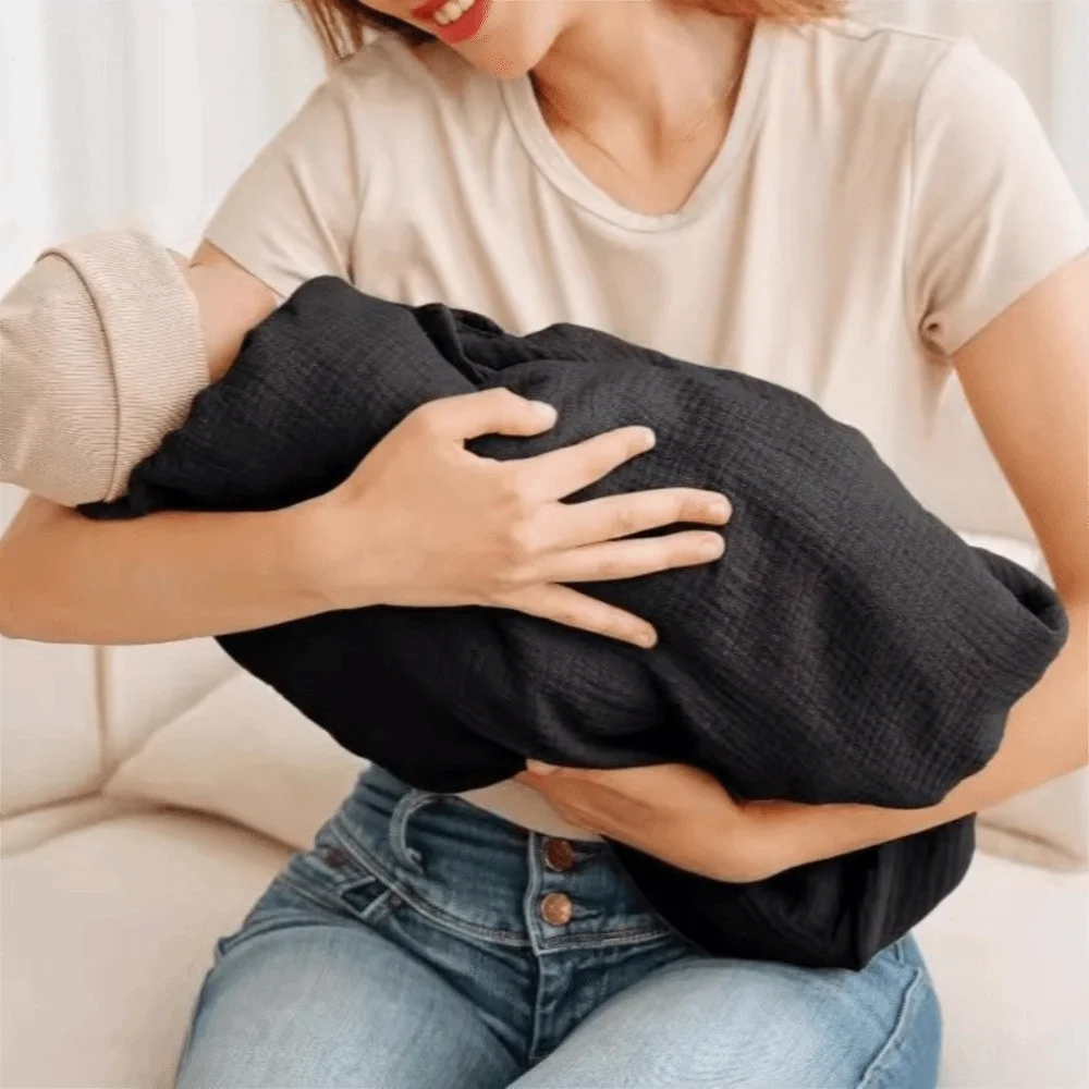 Solid Color Maternal Nursing Covers Comfortable Soft Breastfeeding Blanket Stroller Blanket 2 in 1 Feeding Clothes GODSIGN