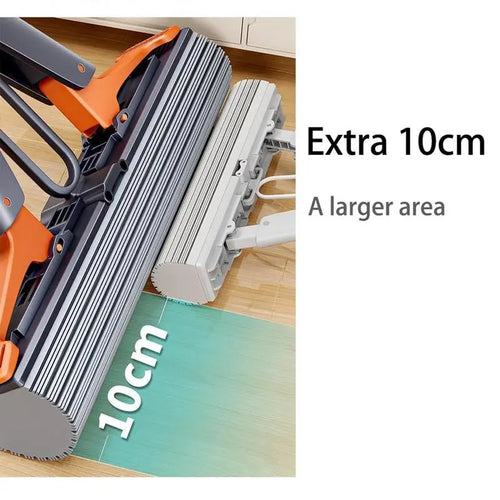 PVA Sponge Roller Mop Squeeze Self-Draining Mop With Adjustable Handle No-Wash Lazy Mop Reusable Sponge Home Floor Cleaning Tool GODSIGN