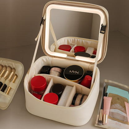 LED Illuminated Travel Cosmetic Bag
