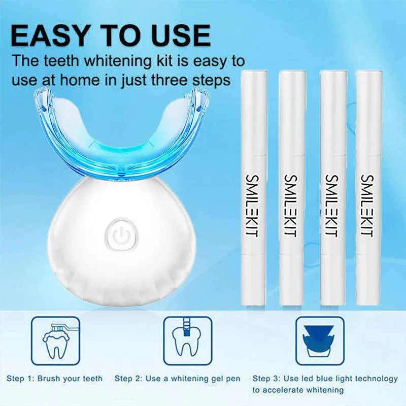 Wholesale Approved Private logo Tooth Whitening Kit Dental Led Wireless Teeth Whitening Kits With Led Light and Gel GODSIGN