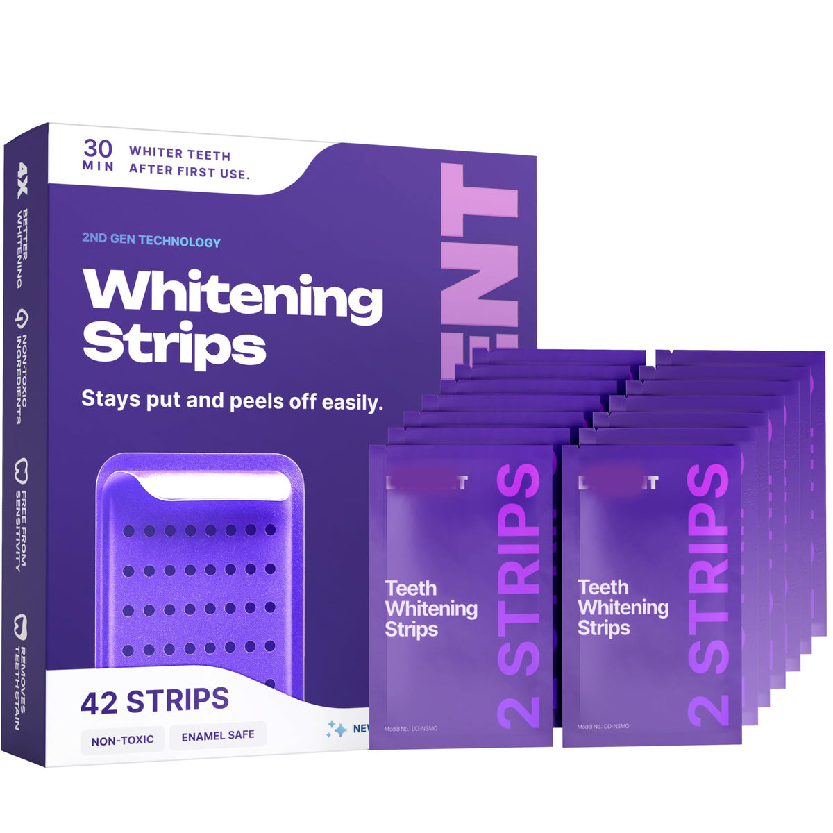 Purple Teeth Whitening Strips