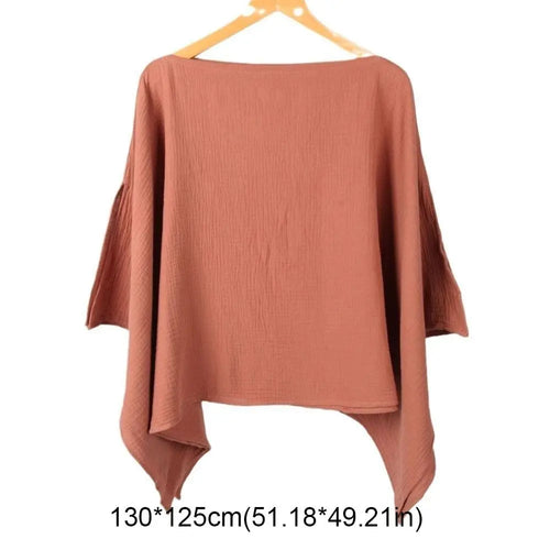 Solid Color Maternal Nursing Covers Comfortable Soft Breastfeeding Blanket Stroller Blanket 2 in 1 Feeding Clothes GODSIGN