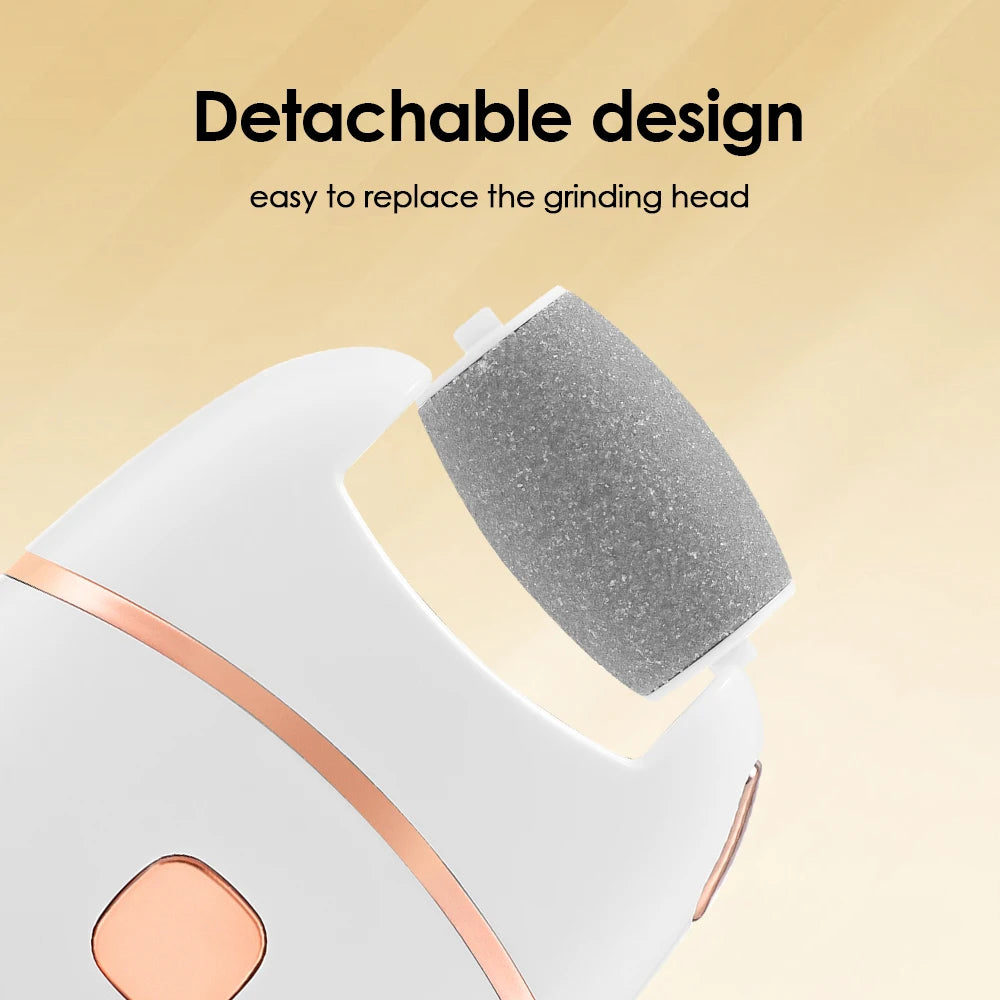 USB Rechargeable Electric Foot Grinder Thick Leather Polishing Dead Skin Remover Calluses Scrubber Foot Dry Cracked Feet Care GODSIGN