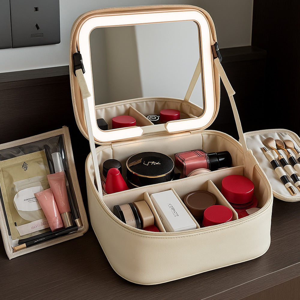 LED Illuminated Travel Cosmetic Bag